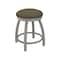 Holland Bar Stool Co 18" Swivel Vanity Stool, Nickel Finish, Graph Cork Seat 80218AN017 - alternate 1